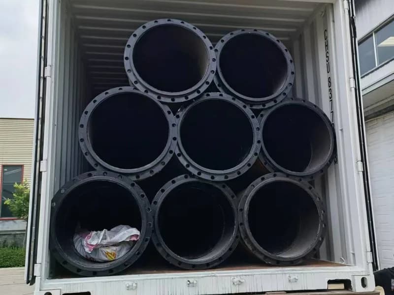 HDPE boru konteyner yüklemesi